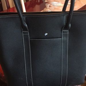 BMW logo computer tote